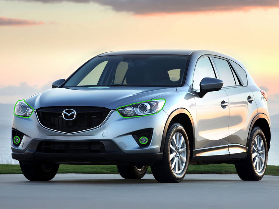 mazda cx-5 2013-2016 Headlight Protection Installation Location
