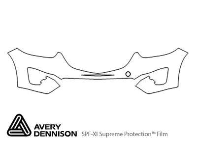 cx-5 Avery Dennison Clear Bra Bumper Precut PPF Diagram