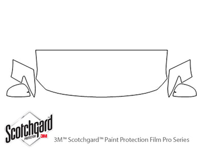 cx-5 3M Clear Bra Hood Precut PPF Diagram