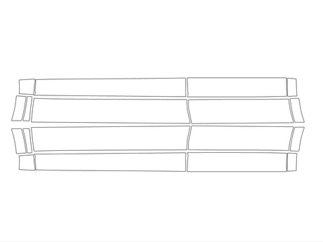cx-5 3M Clear Bra Door Cup Precut PPF Diagram