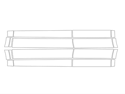 cx-5 Avery Dennison Clear Bra Door Cup Precut PPF Diagram