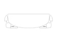 cx-50 3M Clear Bra Hood Precut PPF Diagram