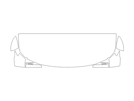 cx-50 3M Clear Bra Hood Precut PPF Diagram
