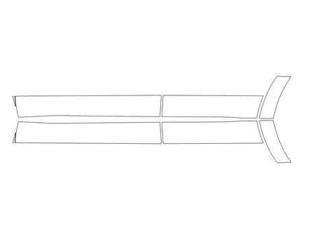 cx-50 3M Clear Bra Door Cup Precut PPF Diagram