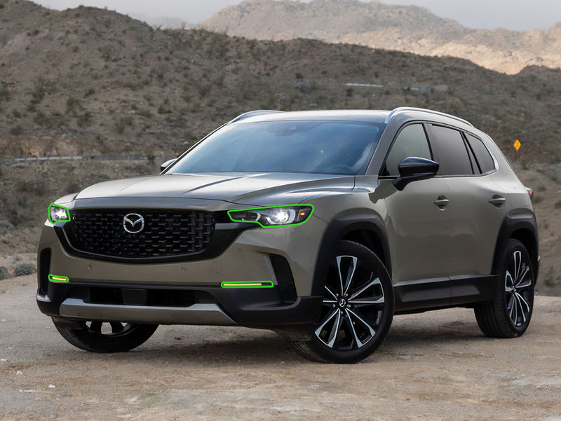 mazda cx-50 2023-2025 Headlight Protection Installation Location