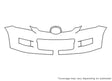 cx-7 3M Clear Bra Bumper Precut PPF Diagram