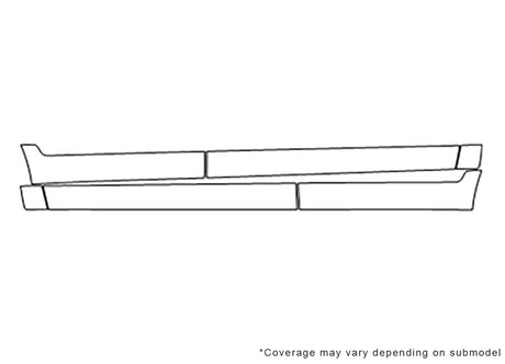cx-7 3M Clear Bra Door Cup Precut PPF Diagram