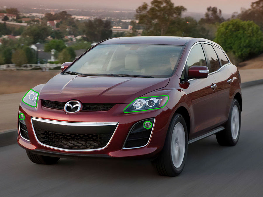 mazda cx-7 2007-2012 Headlight Protection Installation Location