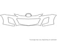 cx-7 3M Clear Bra Bumper Precut PPF Diagram