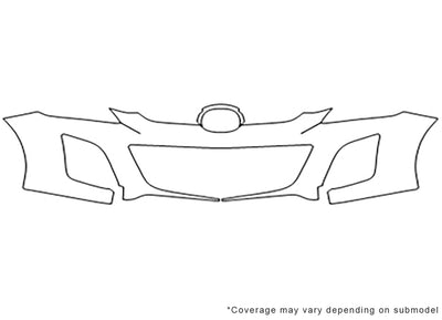 cx-7 3M Clear Bra Bumper Precut PPF Diagram