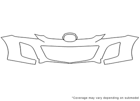 cx-7 Avery Dennison Clear Bra Bumper Precut PPF Diagram