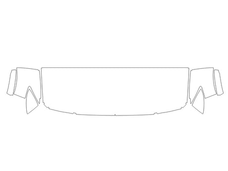 cx-70 Avery Dennison Clear Bra Hood Precut PPF Diagram