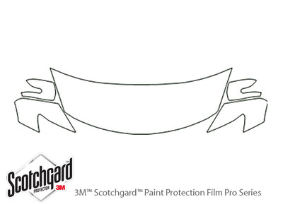 cx-9 3M Clear Bra Hood Precut PPF Diagram