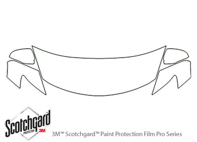 cx-9 3M Clear Bra Hood Precut PPF Diagram