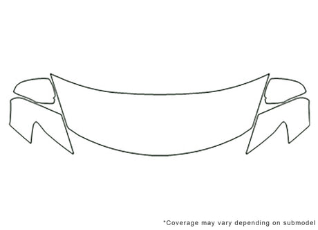 cx-9 3M Clear Bra Hood Precut PPF Diagram