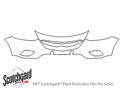 cx-9 3M Clear Bra Bumper Precut PPF Diagram