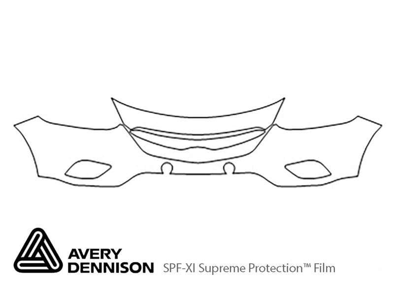 cx-9 Avery Dennison Clear Bra Bumper Precut PPF Diagram