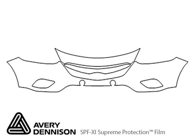 cx-9 Avery Dennison Clear Bra Bumper Precut PPF Diagram