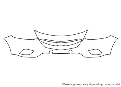 cx-9 3M Clear Bra Bumper Precut PPF Diagram