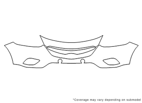 cx-9 Avery Dennison Clear Bra Bumper Precut PPF Diagram