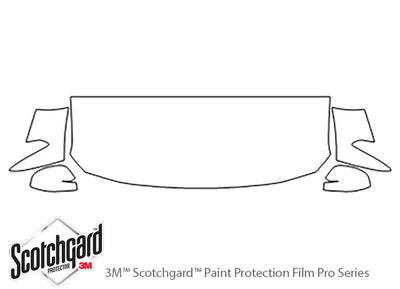cx-9 3M Clear Bra Hood Precut PPF Diagram