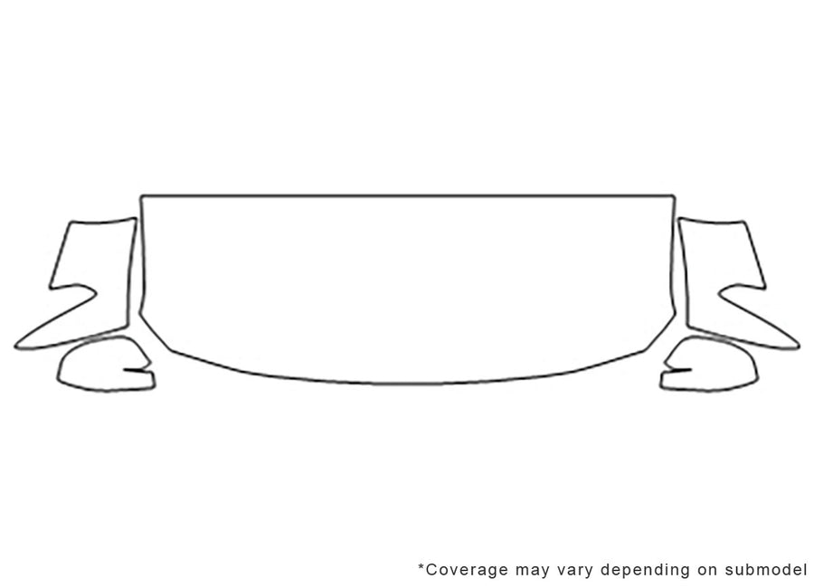 cx-9 3M Clear Bra Hood Precut PPF Diagram