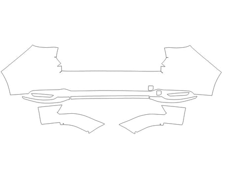 cx-90 3M Clear Bra Door Cup Precut PPF Diagram