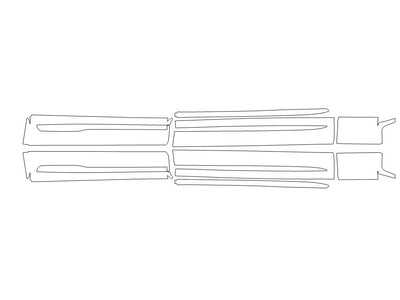 cx-90 3M Clear Bra Door Cup Precut PPF Diagram