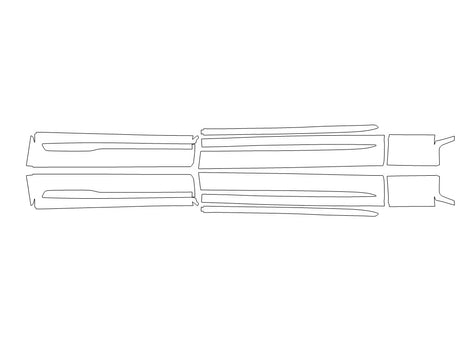 cx-90 3M Clear Bra Door Cup Precut PPF Diagram