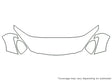 2 Avery Dennison Clear Bra Hood Precut PPF Diagram