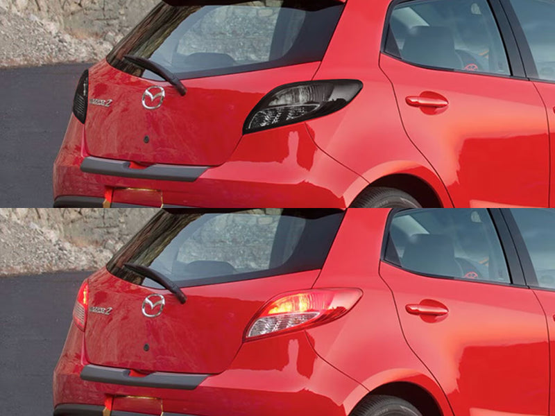 mazdamazda mazda2 2011-2014 Before and After Smoked Taillights