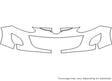 2 Avery Dennison Clear Bra Bumper Precut PPF Diagram