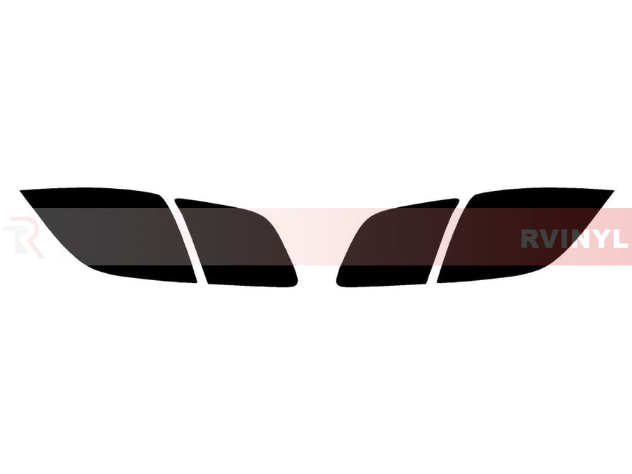 3 (hatchback) Precut Tail Light Tint Diagram