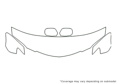 3 Avery Dennison Clear Bra Hood Precut PPF Diagram