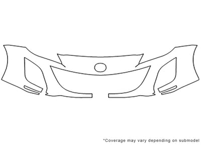 3 Avery Dennison Clear Bra Bumper Precut PPF Diagram