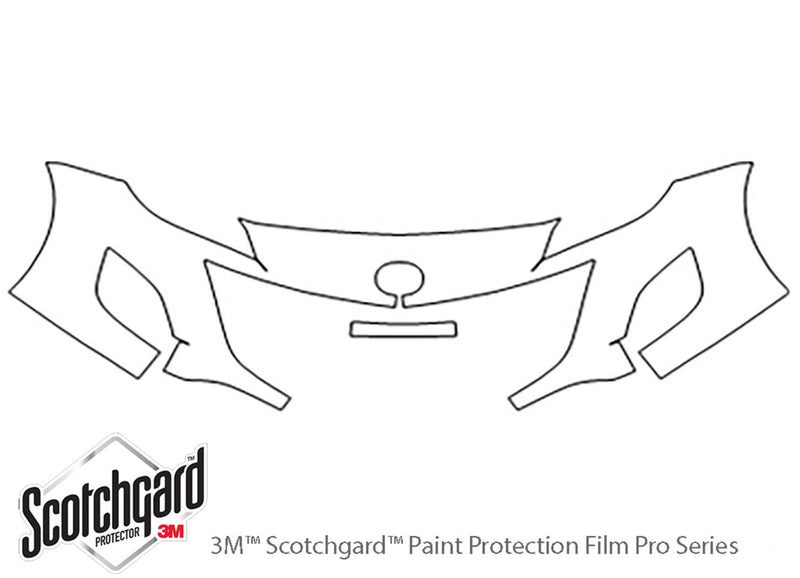 3 3M Clear Bra Bumper Precut PPF Diagram