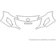 3 Avery Dennison Clear Bra Bumper Precut PPF Diagram