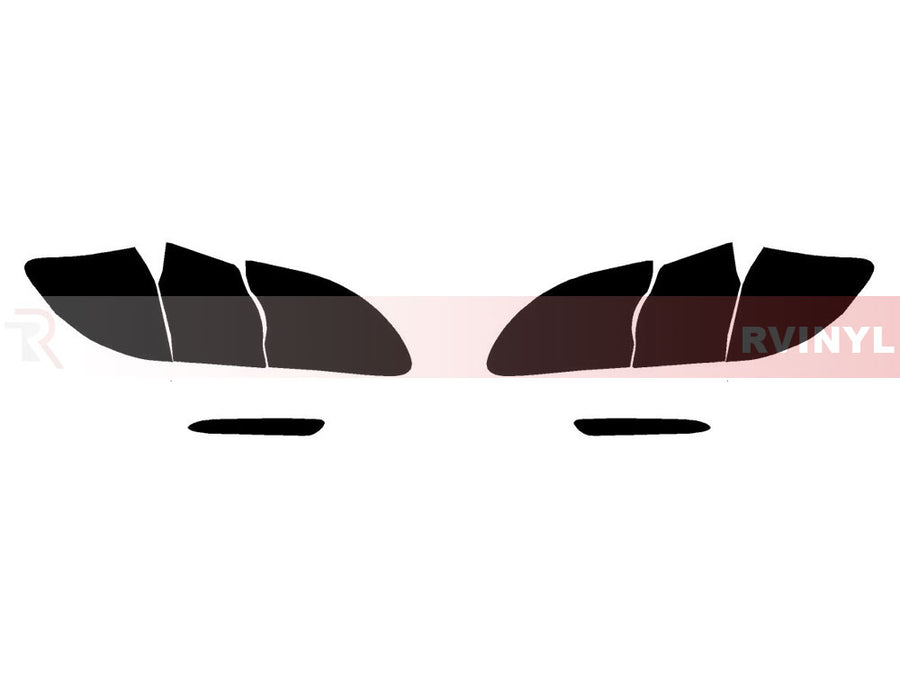 3 (hatchback) Precut Tail Light Tint Diagram