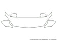 3 Avery Dennison Clear Bra Hood Precut PPF Diagram