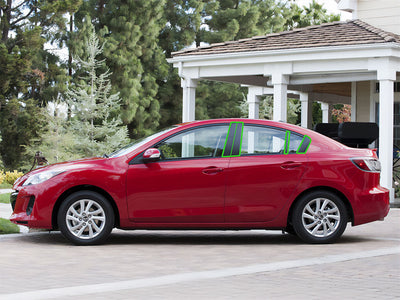 mazda mazda3 2010-2013 (sedan) Pillar Post Trim Installation Location