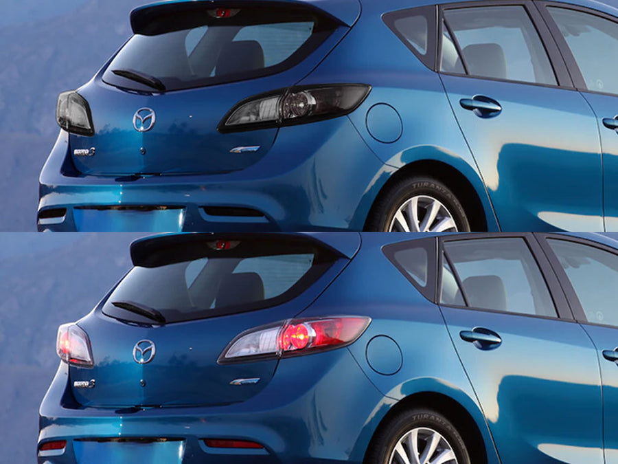3 (hatchback) Before and After Smoked Taillights