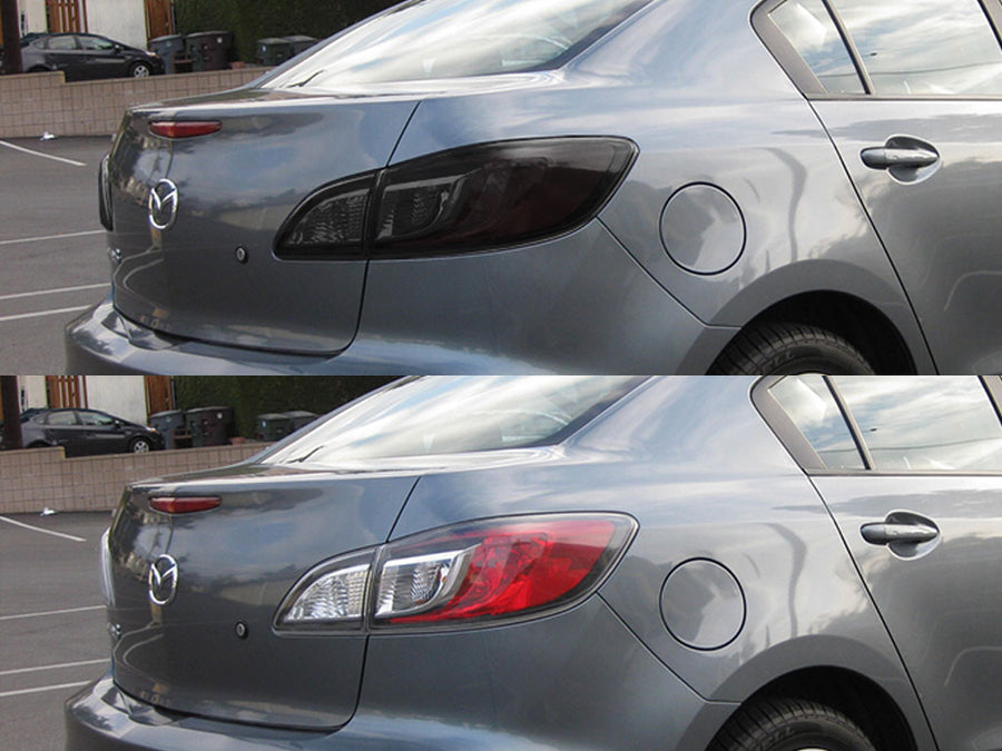 3 (sedan) Before and After Smoked Taillights