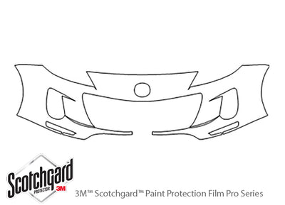 3 3M Clear Bra Bumper Precut PPF Diagram