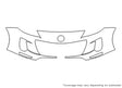 3 3M Clear Bra Bumper Precut PPF Diagram