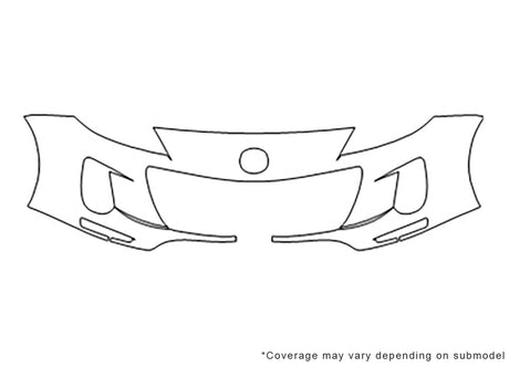 3 3M Clear Bra Bumper Precut PPF Diagram