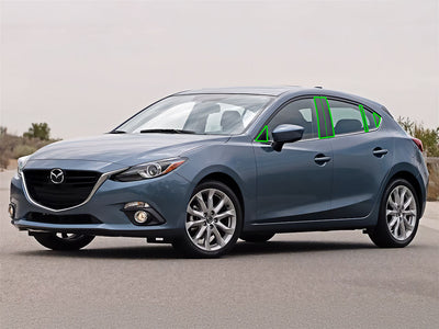mazda mazda3 2014-2018 (sedan / hatchback) Pillar Post Trim Installation Location