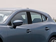 mazda mazda3 2014-2018 (sedan / hatchback) Brushed Aluminum Black Pillar Cover Diagram