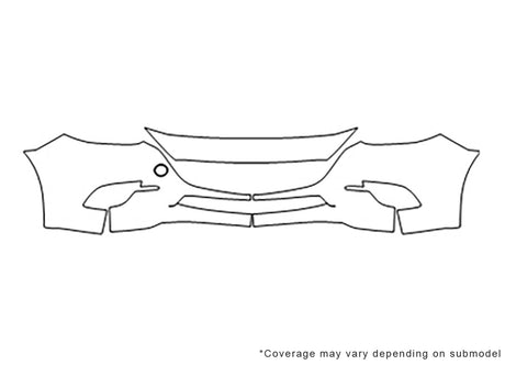 3 3M Clear Bra Bumper Precut PPF Diagram