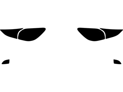 3 (hatchback) Precut Tail Light Tint Diagram
