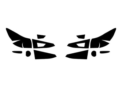 3 (sedan) Precut Tail Light Tint Diagram